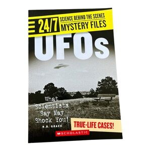 Scholastic Mystery Files Book with Yellow and Black Cover